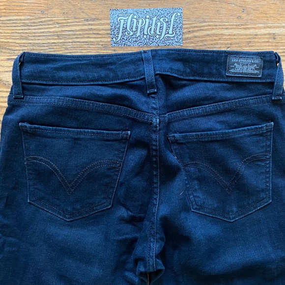 LEVIS 535 LEGGING JEANS DENIM BLUE PANTS SIZE 9S - Picture 7 of 7